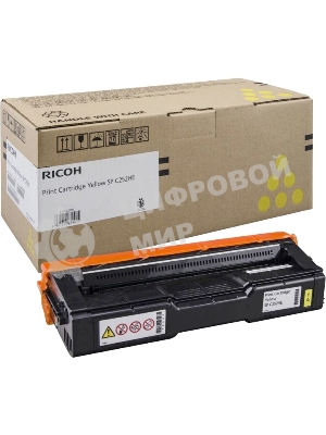 Картридж лазерный Ricoh тип SPC252HE желтый для SP C252DN/C252SF 6000 отп.