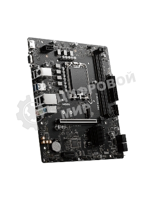 Материнская плата MSI PRO H610M-E, LGA 1700, Intel H610, 2xDDR5, 4xSATA, 1xM.2, 1xPCIe 4.0 x16, 1xPCIe 4.0 x1, 1xHDMI, 1xVGA, 1xRJ45 1Gb, 2xUSB-A 3.2 Gen 1, 4xUSB-A 2.0, 3x3.5мм, 7.1, mATX