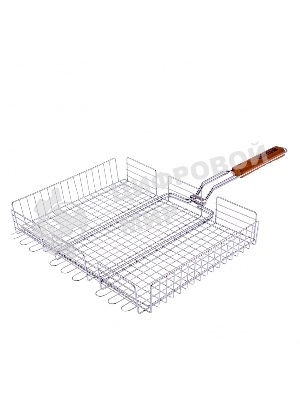 Решетка гриль Camping Palisad 315х410х70 мм объемная хромир.