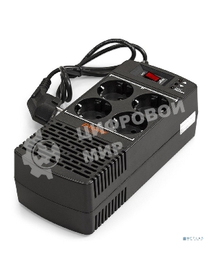 Стабилизатор ExeGate Power AD5000-800 (800VA/400W, диапазон 150...280В, 4 евророзетки)