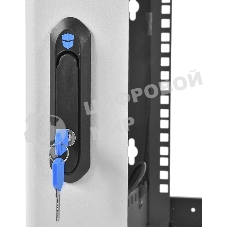 Шкаф коммутационный ЦМО (ШРН-6.500) напольный 6U 600x500 мм пер. дв. стекл 200 кг серый 470 мм 180 град.