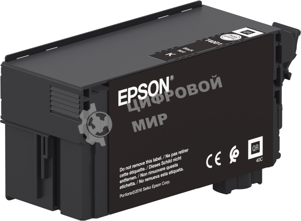 Картридж струйный черный повышенной емкости T40D140 для SureColor SC-T3100/T3100N/T5100/T5100N