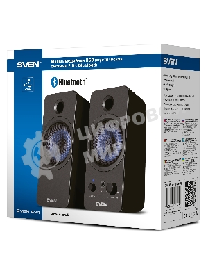 Акустическая система SVEN АС 431, черный (6 Вт, питание USB, Bluetooth)