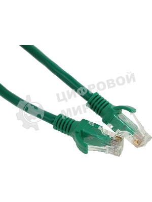 Патч-корд UTP Cablexpertcat.6, 0.25м, литой, многожильный, зеленый