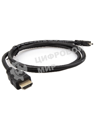 Кабель VCOM/TELECOM HDMI-19M -- MicroHDMI-19M ver 2.0+3D/Ethernet,1m Telecom TCG206-1M