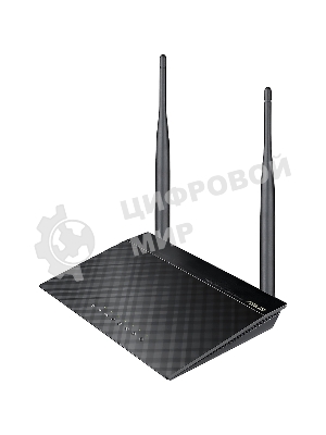 Сетевое оборудование ASUS RT-N12 E WiFi Router (RTL) 802.11b/g/n, 4UTP 10/100 Mbps, 1WAN, 300Mbps, 2x2dBi