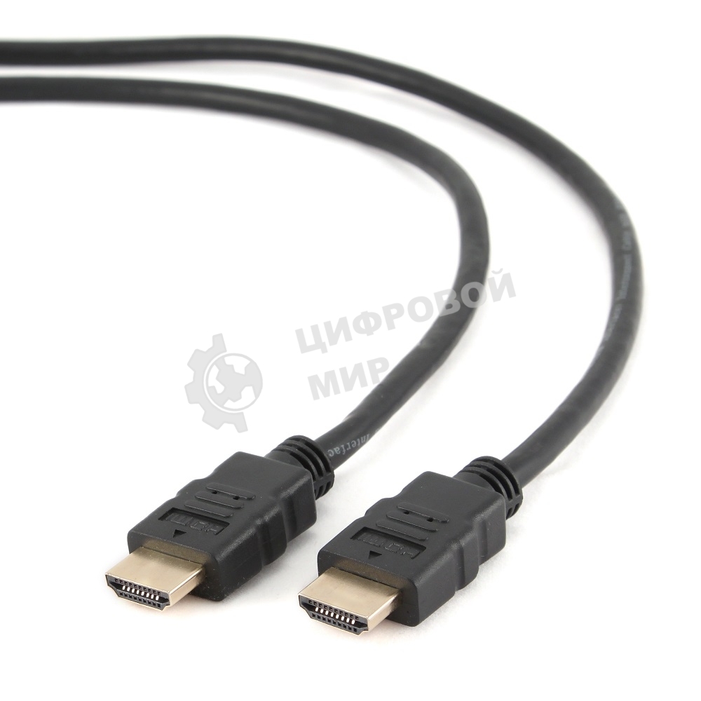 Кабель Cablexpert HDMI CC-HDMI4-6, 19M/19M, v2.0, медь, позол.разъемы, экран, 1.8м, черный, пакет
