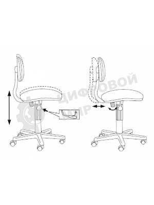 Кресло Бюрократ CH-201NX/FlipFlop_P розовый сланцы FlipFlop_P