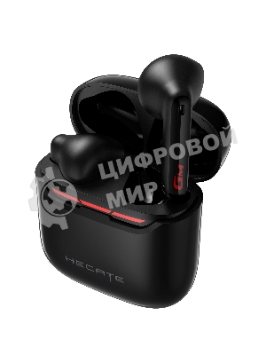 Игровая гарнитура TWS Edifier Hecate GM3 Plus черный, вкладыши, Bluetooth, до 5.5 ч