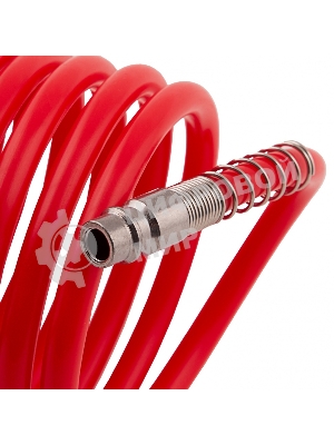 Шланг спиральный Matrix воздушный, 15 м, с быстросъемными соединениями