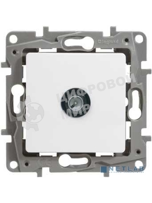 Розетка телевизионная проходная, 15дБ, бел. ETIKA