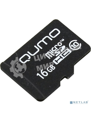 Флеш карта QUMO MicroSDHC 16Gb Сlass 10 без адаптера