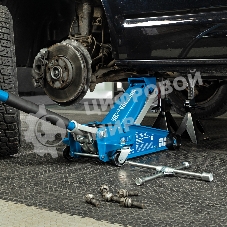 Домкрат гидравлический подкатной Stels 3 т, 120-450 мм, быстрый подъем, проф.