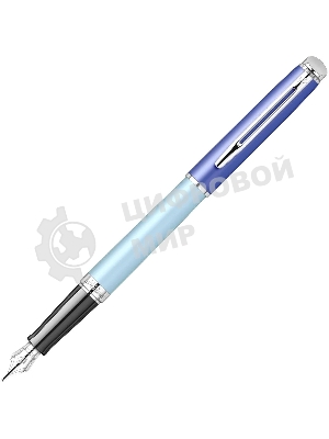 Ручка перьевая Waterman Hemisphere Colour Blocking (2179924) Blue CT, сталь нержавеющая, F, подарочная коробка