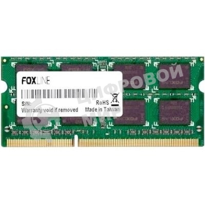Оперативная память Foxline, DDR4, 8Gb (1x8 Gb), 3200 MHz, CL22, SO-DIMM