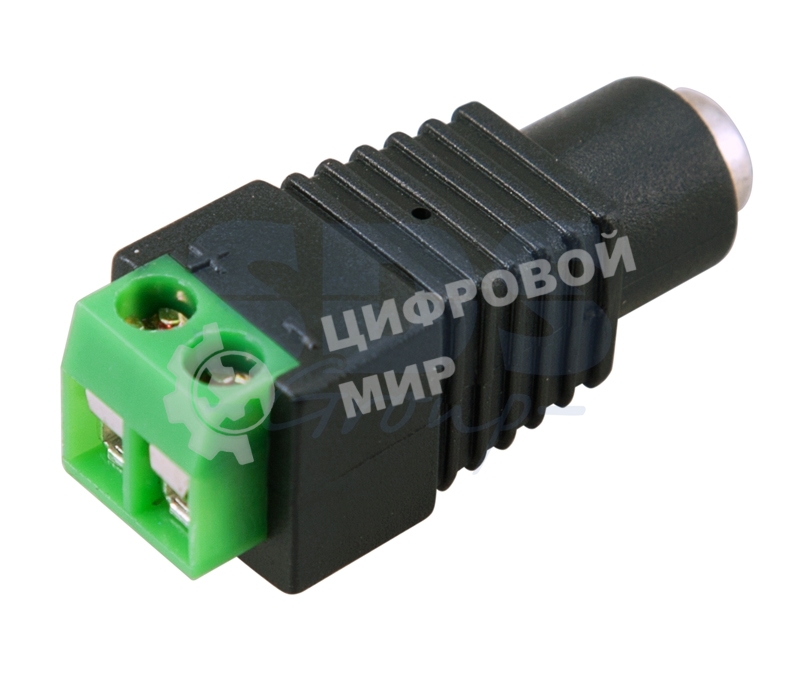 Разъем питания PROconnect гнездо 2.1х5.5 мм с клеммной колодкой