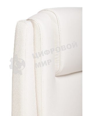 Кресло Бюрократ DUKE белый, кожа