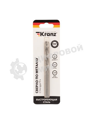 Сверло по металлу Kranz 6 мм 