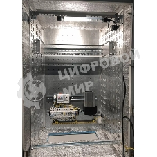 Шкаф уличный всепогодный укомплектованный настенный ЦМО ШТВ-Н, IP55, 15U, корпус: сталь, 760х600х330 мм (ВхШхГ), серый