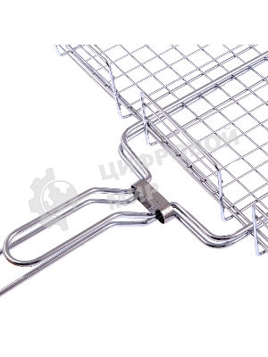 Решетка гриль Camping Palisad 315х410х70 мм объемная хромир.