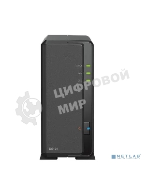 СХД SYNOLOGY настольное исполнение 1BAY NO HDD DS124