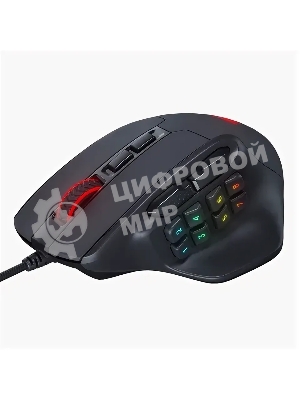 Мышь проводная REDRAGON Aatrox черный, 12400 dpi, USB, кнопки - 15
