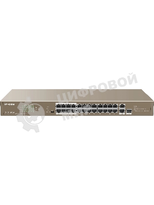 Коммутатор IP-COM F1126P-24-250W PoE неуправляемый 26-Ports 10/100 Mbps Base-TX + 1-Port 1000 Base-X SFP/24-Ports PoE (PoE бюджет 230W)