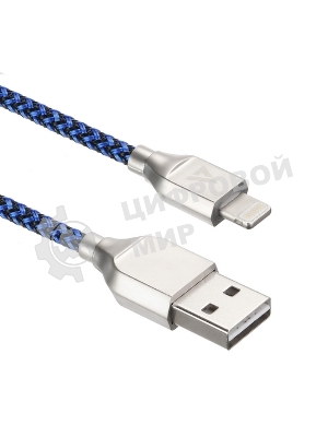 Кабель USB ACD-Titan Lightning - USB-A Нейлон, 1м, сине-черный