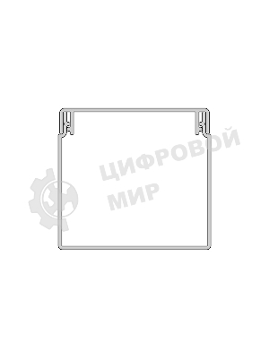 Кабель-канал Rexant 60х60 мм белый