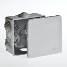 Коробка расп. для о/п Рувинил 67040 Тусо 85х85х40мм, 6 вводов, IP54