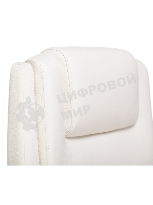 Кресло Бюрократ DUKE белый, кожа