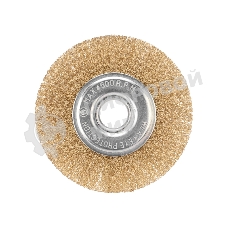 Щетка дисковая для УШМ Kranz латунь 125 мм, отв. 22,23 мм