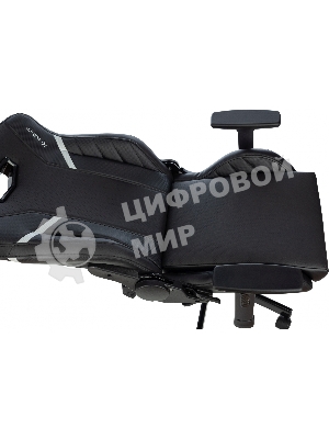 Кресло Knight Thunder 5X черный, экокожа, 120 кг, механизм качания