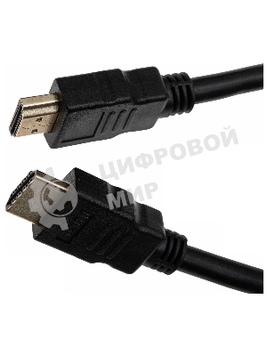 Кабель аудио-видео Cactus CS-HDMI.1.4-1.8 HDMI (m)/HDMI (m) 1.8м. позолоченные контакты черный