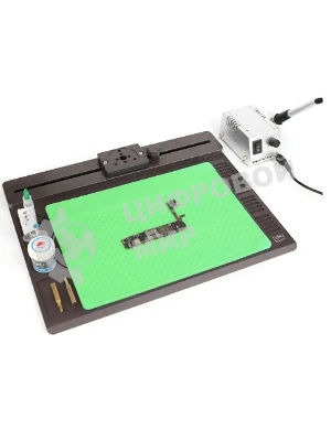 Алюминиевая платформа для микроскопа с ковриком для пайки BAKU BA-697