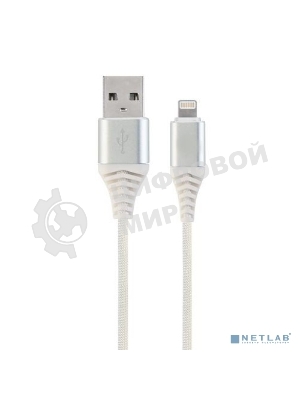 Кабель Filum USB 2.0, 1 м., белый, 2 А, разъемы: USB A male - Lightning male, пакет. (FL-CPro-U2-AM-LM-1M-W1)