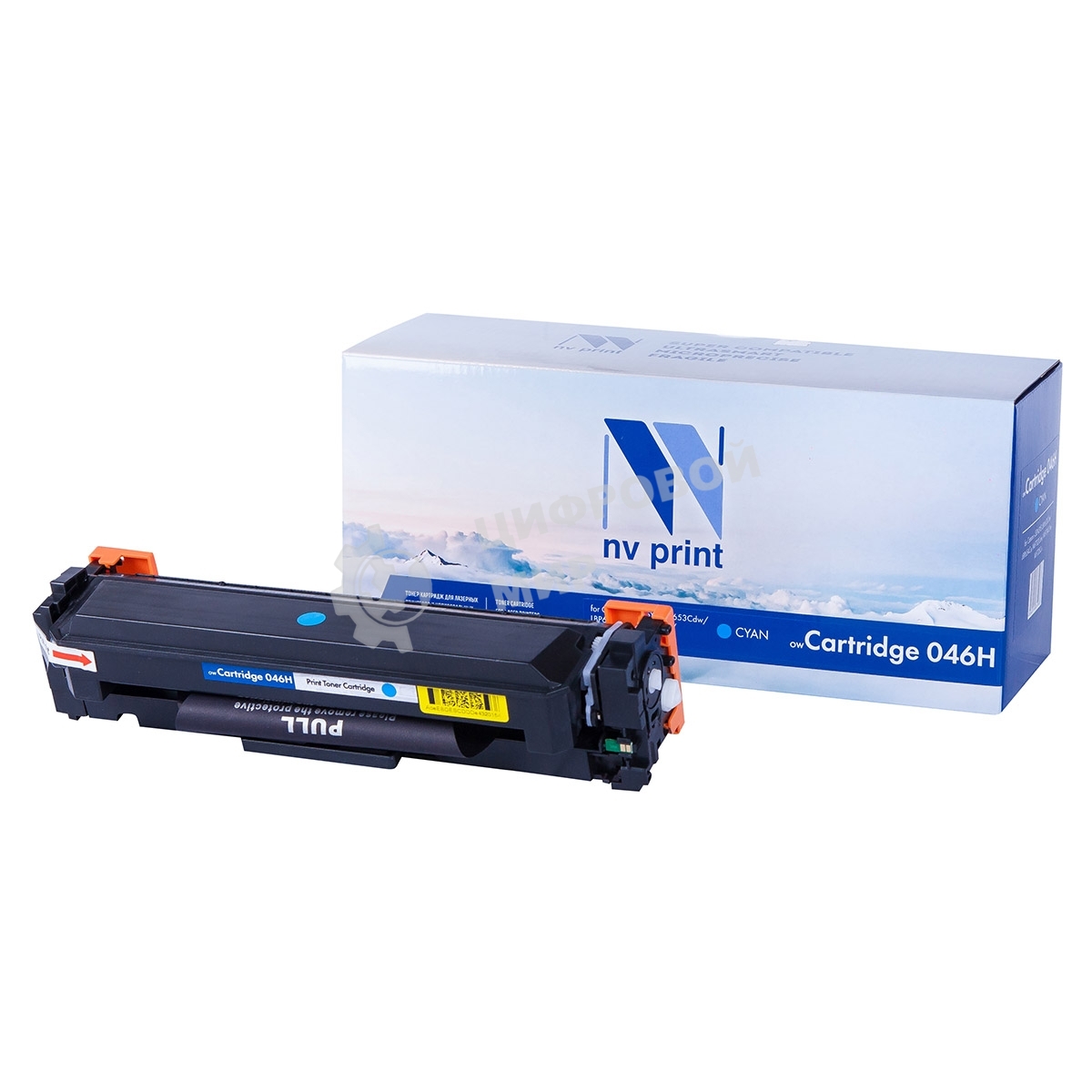 Картридж лазерный NVPrint совместимый NV-046H Cyan для Canon i-SENSYS LBP653Cdw/LBP654Cx/MF732Cdw/MF734Cdw/MF735Cx (5000k)