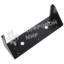 Кронштейн телекоммуникационный настенный вертикальный 3U, черный КНО-В-3U-9005