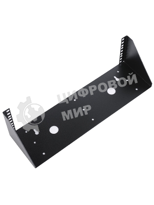 Кронштейн телекоммуникационный настенный вертикальный 3U, черный КНО-В-3U-9005