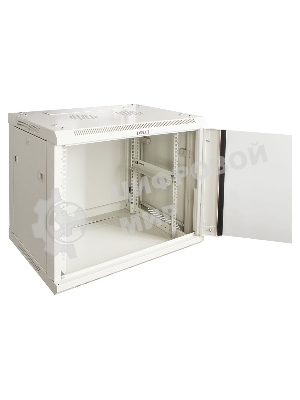Шкаф настенный серии Pro, 6U 600x600, стеклянная дверь