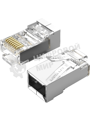 Коннектор Vention RJ45 (8p8c), FTP cat. 5e, под витую пару, экранированный (10шт.)