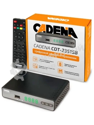 Приставка для цифрового ТВ Cadena CDT-2351SB черный, DVB-T2, DVB-T, HDMI, USB 2.0