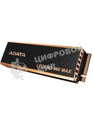 Накопитель SSD ADATA LEGEND 960 MAX, 1Tb, PCIe 4.0 x4, M.2 2280, NVMe, R/W 7400/6000, с радиатором