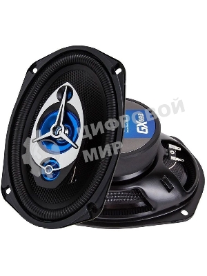 Колонки автомобильные Kicx GX-693 200Вт 92дБ 4Ом 15x23см (6x9дюйм) (ком.:2кол.) коаксиальные трехполосные