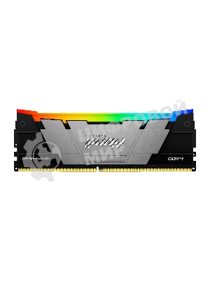 Оперативная память Kingston Fury Renegade, DDR4, 16GB (1x16GB), 3200MHz, CL16, DIMM, с радиатором, RGB, серебристый/черный