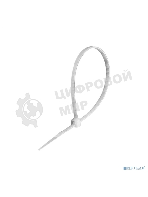 Стяжка (хомут) нейлоновая ExeGate EX293123RUS CV66-60x2.5W (нейлон 6.6, 60x2.5 мм, неоткрывающаяся, halogen free, -40°C - +85°C, белая, 100 шт)