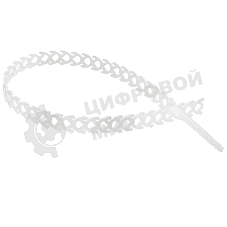 Хомут-стяжка полимерная многоразовая Rexant 300х10 мм, прозрачная, упаковка 20 шт.