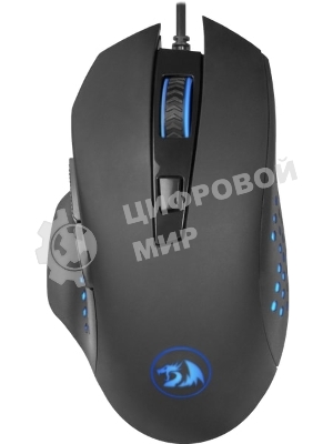 Мышь проводная Redragon Gainer черный, 3200 dpi, USB, кнопки - 6