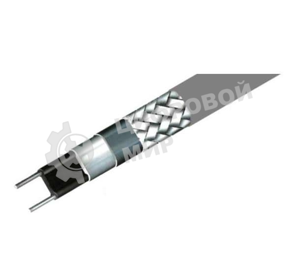 Кабель нагрев. саморег. 16Вт/м с экраном 220В сертификат Ex 16AWG (термопласт) EXTHERM SLL16-2CR