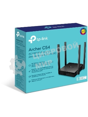 Роутер беспроводной TP-Link Archer C54 AC1200 10/100BASE-TX черный